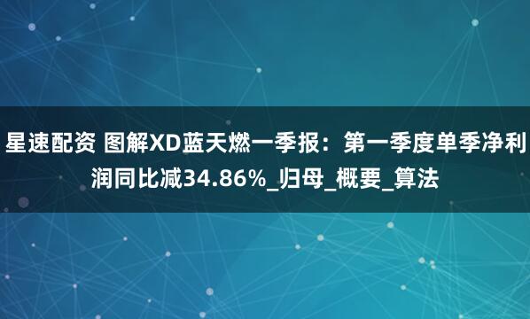 星速配资 图解XD蓝天燃一季报：第一季度单季净利润同比减34.86%_归母_概要_算法